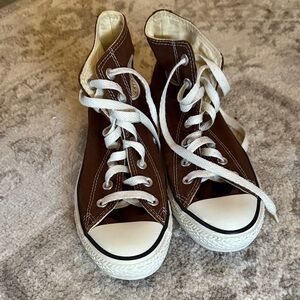 Brown High-Top Converse